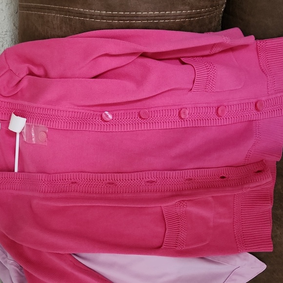 NWT! Isaac Mizrahl cotton Boyfriend Cardigan - Picture 3 of 6